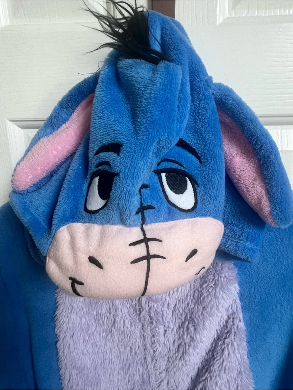 Disney Eeyore Adult Onsie size Large Winnie the Pooh Halloween Pajamas Lounge - Picture 8 of 13